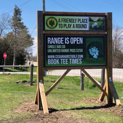 CedarhurstGolfSignage